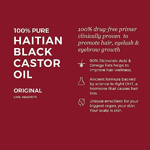 Kreyol Essence Shark Tank Duo ? Haitian Black Castor Oil Original, 2 fl oz and Haitian Black Castor Oil Rosemary Peppermint, 2 fl oz