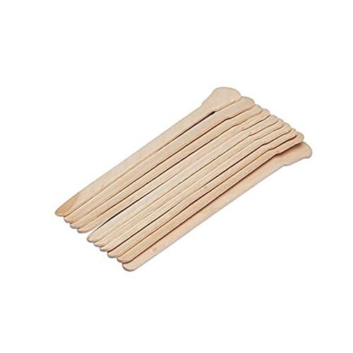100 PCS Wax Sticks Large All Natural Wax Applicator Sticks Eyebrow Nose Hair Removal Ice Cream and Mask Sticks Applicator