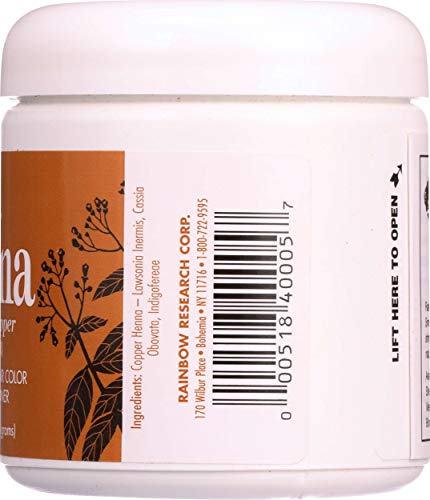 Rainbow Research Henna Hair Color & Conditioner Copper Red 4oz