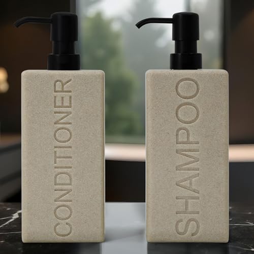 Rectangular Resin Soap Dispenser with Pump | Modern Bathroom
