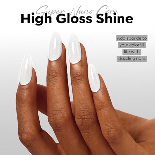 Modelones Milky White Jelly Gel Nail Polish - 15ml Translucent Soak Off Gel