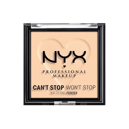 NYX Can't Stop Won't Stop Mattifying Pressed Powder - Light
