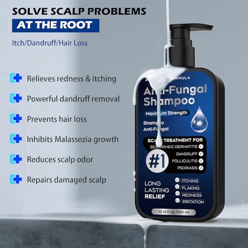 Antifungal Shampoo for Seborrheic Dermatitis & Dandruff