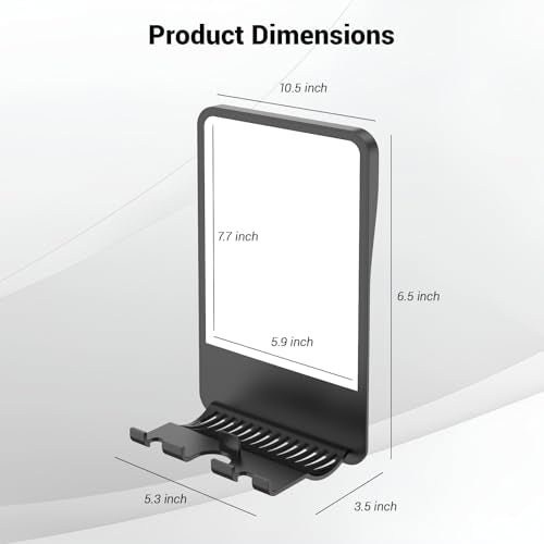 Fogless Shower Mirror for Shaving with Storage and Adjustable Angle