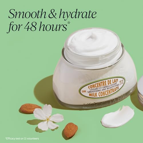 L'Occitane Almond Milk Concentrate, 48 Hour Hydration*, Moisturizes, Firms & Smooths Skin with Almond Milk & Oil, Clean Skincare, Non-Greasy, Vegan