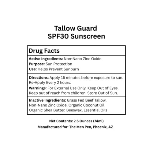 The Men Pen | Tallow Guard SPF 30 Sunscreen Stick (2 Pack)