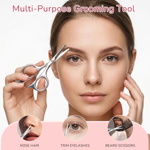Women's Pubic Hair Scissors - Safe Rounded Tip Personal Grooming Tool