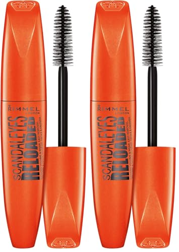 Rimmel Scandaleyes Clean Reloaded Extreme Black Mascara (Pack of 2)