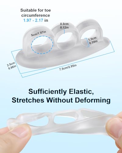Hammer Toe Correctors Silicone Toe Separators Cushions 12 Pcs