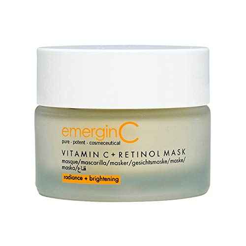 emerginC Vitamin C + Retinol Mask - Exfoliating Green Tea Face Mask with Kaolin Clay - Removes Dead Skin + Helps Improve The Appearance of Uneven Tone for Glowing Skin (1.7 oz, 50 ml)