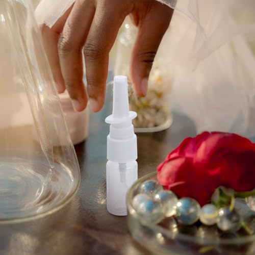 EXCEART 5 Pcs 10Ml Refillable Bottles Fine Mist Plastic Spray Bottles for Saline Solutions and Travel Use