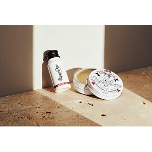 Dapper Dan Nourishing Beard Balm, Blend of Essential Oils And Waxes to Shape, Style and Nourish Moustaches and Beard, Vanilla and Raspberry Scent, 1.69 fl oz