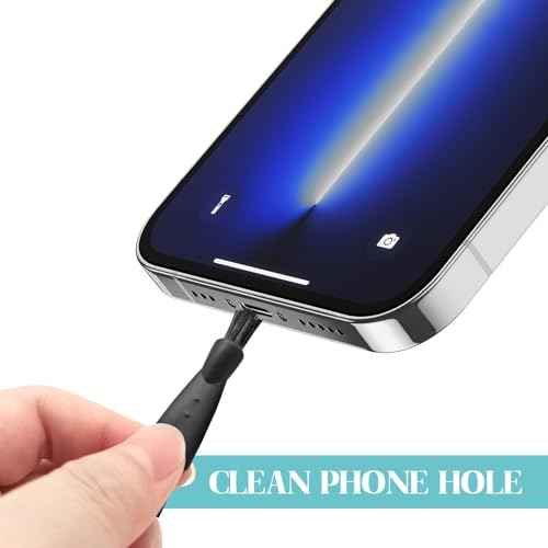 Quacc 10 PCS Mens Electric Shaver Cleaning Brush Black Double Sided Razor Brush for Cleaning Trimmer Hair Clipper Keyboard