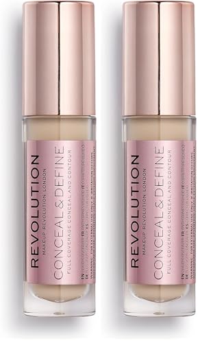 Revolution Conceal & Define Concealer C2 Fair Light - Full Coverage