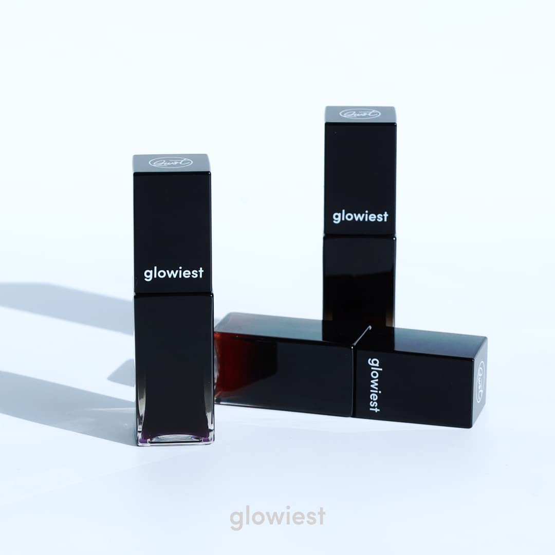 glowiest EFFORTLESS Glow Lip Oil 002 CRUSH: Hydrating, Nourishing, Plumping | Non-Sticky Lip Gloss, Tinted Lip Camellia Oil - 0.17oz (5ml)