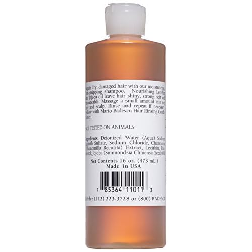 Mario Badescu Lecithin Nourishing Shampoo | Hydrating and Moisturizing Shampoo for Men & Women with Jojoba Oil & Lecithin | Helps Restore Dry, Damaged & Color-treated Hair