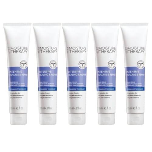 Avon Moisture Therapy Intensive Healing & Repair Hand Cream Lot of 5, 4.2 fl. oz. Each ? Deep Hydration for Dry, Cracked Skin, Fragrance-Free, Hypoallergenic,