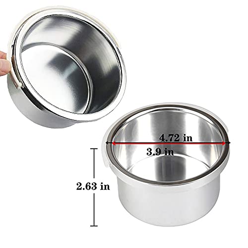 FIGHTART wax pot replacement for wax warmer liner aluminum inner pot tin container 14oz hair removal remover waxing