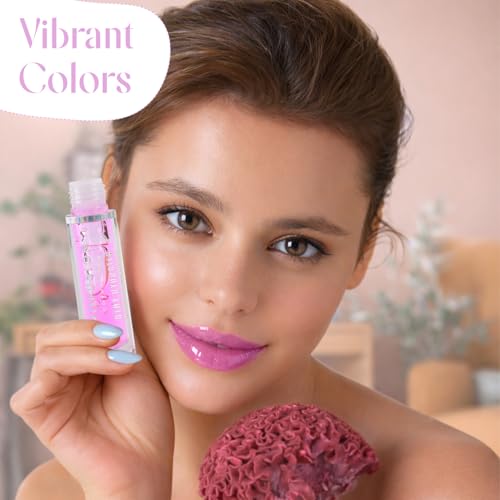 Profusion Cosmetics Hydrating Lip Oil - Non-Sticky Shine, Vegan