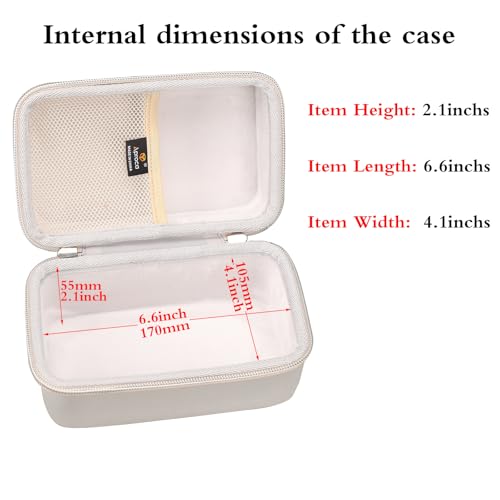 Aproca Case Compatible with Newbealer Travel Iron Mini Dry Iron, Portable Storage Bag for Accessories - Grey (Case Only)