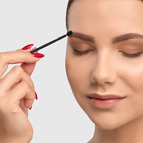 G2PLUS Disposable Silicone Eyelash & Eyebrow Brushes 50Pcs Makeup Spoolies
