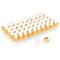 50pcs 1ml Clear Glass Dropper Bottles Essential Oils