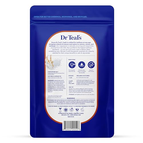 Epsom Salt Magnesium Soak with Oat Milk & Argan Oil - 3 lbs