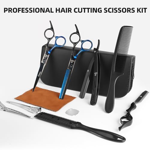 Professional Hair Cutting Scissors Set with Thinning Shears