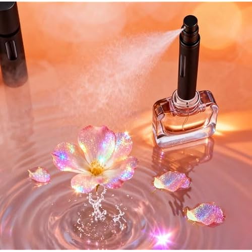 10ml Perfume Atomizer Travel Refillable, 3PCS Perfume Travel Refillable Bottle,Bottom-Filling Fragrances Perfumes Bottle,Mini Cologne Dispenser,Portable Sprayer