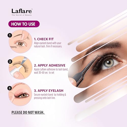 Laflare NY MAX VOLUME 3D Mink Lashes 20-25mm - 3 Pairs