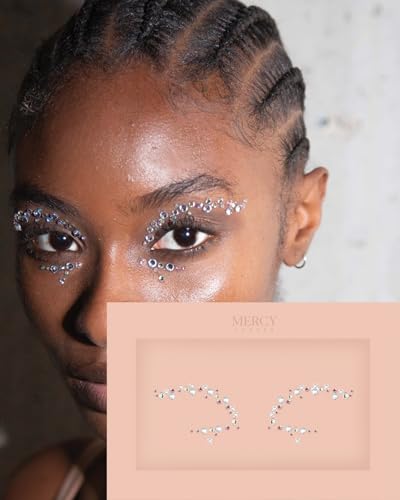 Eye Dazzle Face Jewels Stick On Crystal Gems by Mercy London