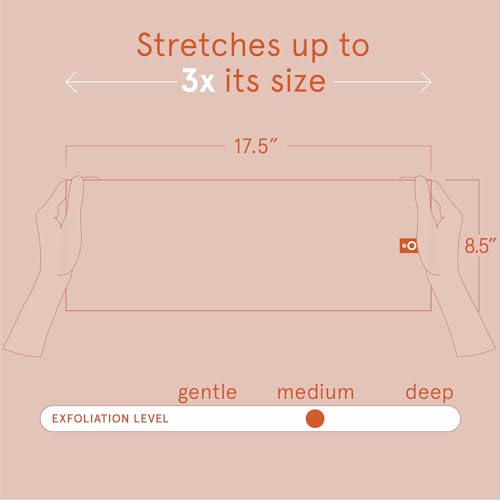 Cleanlogic Exfoliating Body Cloth, 3-Pack Stretchy Washcloths
