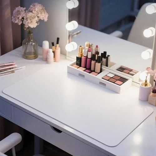Waterproof Makeup Mat 15.7x23.6" PU Leather Vanity Protector