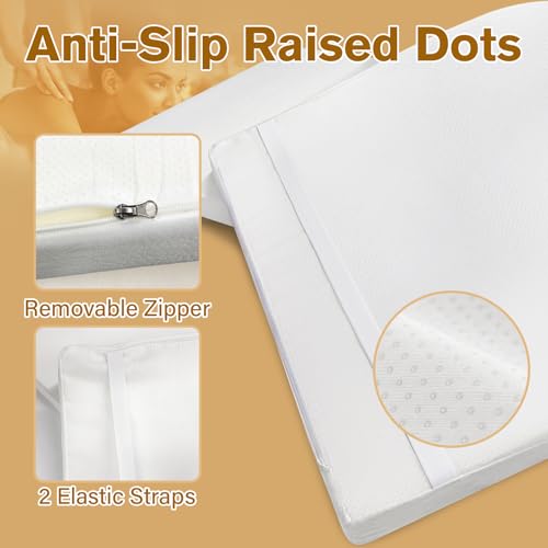 Massage Bed Topper 73x29x2 Inch Foam Pad with Removable Cover
