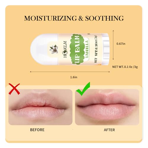 Mini Lip Balm 50 Pack, Natural Lip Balms with Vitamin E and Coconut Oil. Moisturizes for Dry Lips, Perfect for Christmas Gifts, Party Favors, Gift Bags and Small Gifts-13 Flavors