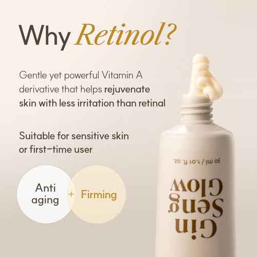 The Face Shop Ginseng Glow Eye Serum - Reduces Visible Dark Circles & Wrinkles, with Korean Ginseng, Retinol, Anti Aging, Korean Skincare, 30ml / 1.01 fl. oz.