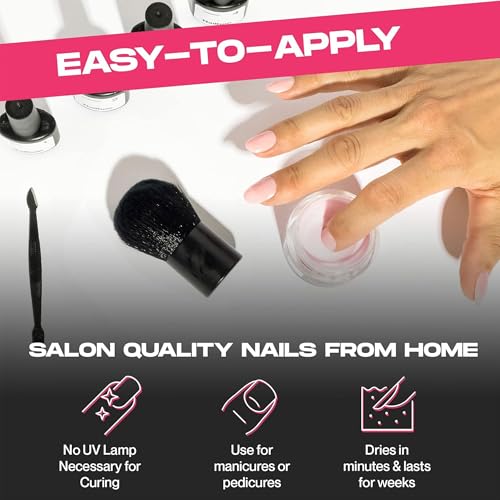 Nailboo Clear Nail Dip Powder - 0.5 oz DIY Dipping Powder (No UV Light)