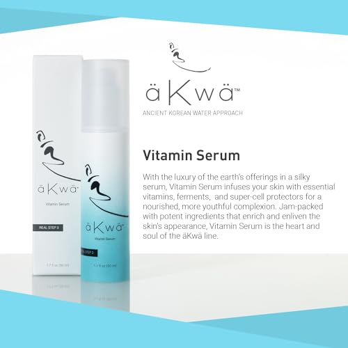 4Life - aKwa Vitamin Serum - Evens Tone, Soothes, Nourishes with Niacinamide, Fermented Green Tea Water, Red Maple, Adenosine - 1.5 oz