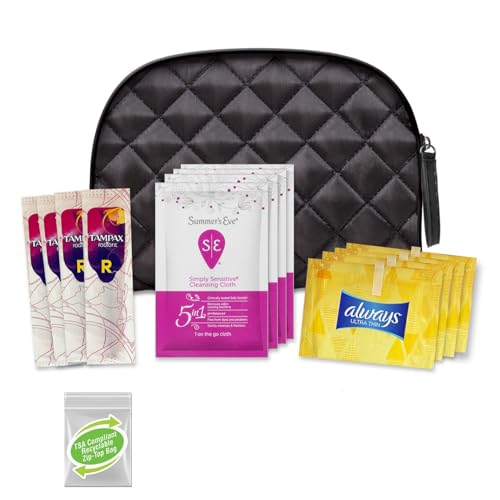 Women's On-The-Go Feminine Care Kit - 16 Piece Travel Essentials