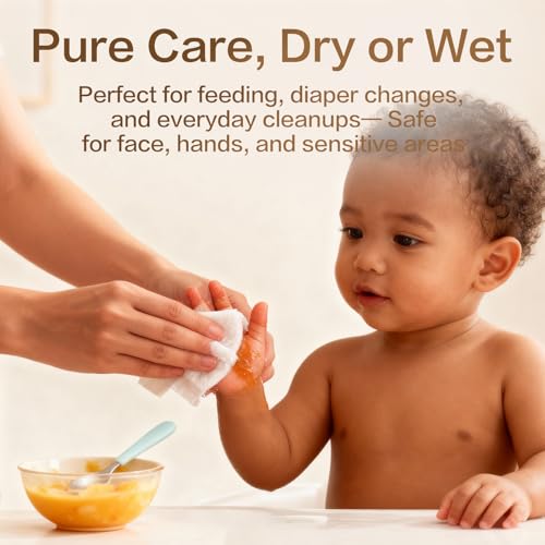 Winner Baby Dry Cotton Wipes Unscented 600 Count Pack of 6