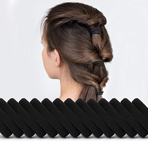 100 PCS Large Cotton Ponytail Holders for Thick Hair