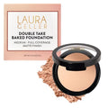 Laura Geller Baked Double Take Powder Foundation - Full Coverage, Matte, Sensitive Skin, Porcelain