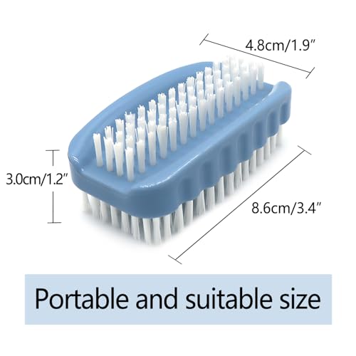 Two-Sided Nail Brush for Cleaning Fingernails - 2 Pack