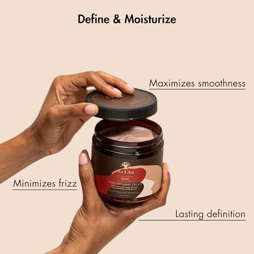 As I Am Twist Defining Cream - 8 Ounce - with Castor oil and Phytosterols