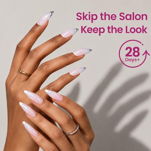 Beetles Tipex Lite Instant Apex Nail Tips, 16 Sizes Medium Stiletto