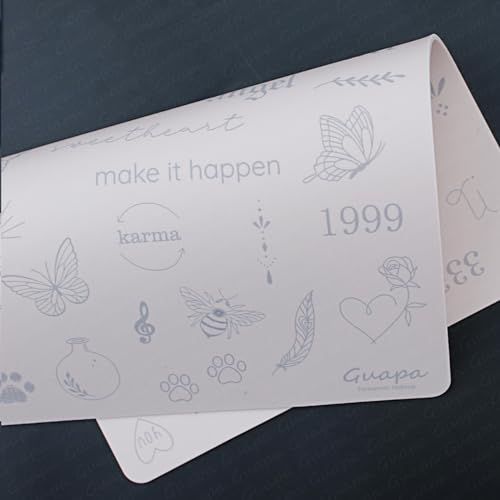 Guapa Tattoo Practice Skin 3-Pack with 80+ Stencil Designs