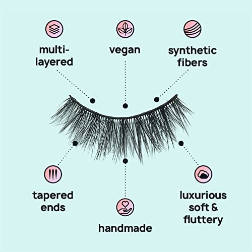 AOA Studio 3D False Eyelashes 5 Pairs Natural Handmade