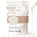 KOTAMU Unscented Hard Wax Beads 1 lb White for Full Body Hair Removal