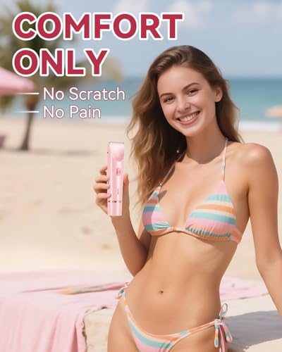 Unibouti Dermawave Bikini Shaver 2.0 - Waterproof Women's Electric Trimmer & Razor