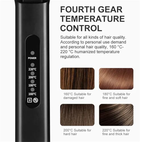 SWZEC Tourmaline Ceramic Hair Straightener - Wet & Dry Steam Flat Iron